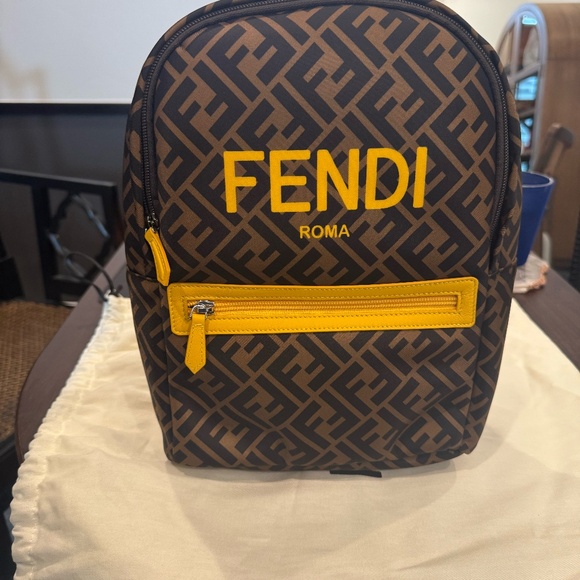 Fendi Roma Junior Backpack - New with Tags - Picture 1 of 7